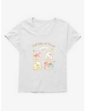 Hello Kitty And Friends Mushroom Garden Portrait Tiles Womens T-Shirt Plus Size, , hi-res