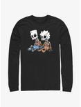 The Simpsons Skeleton Bart And Lisa Long-Sleeve T-Shirt, BLACK, hi-res