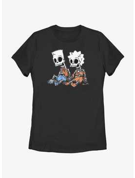 The Simpsons Skeleton Bart And Lisa Womens T-Shirt, , hi-res