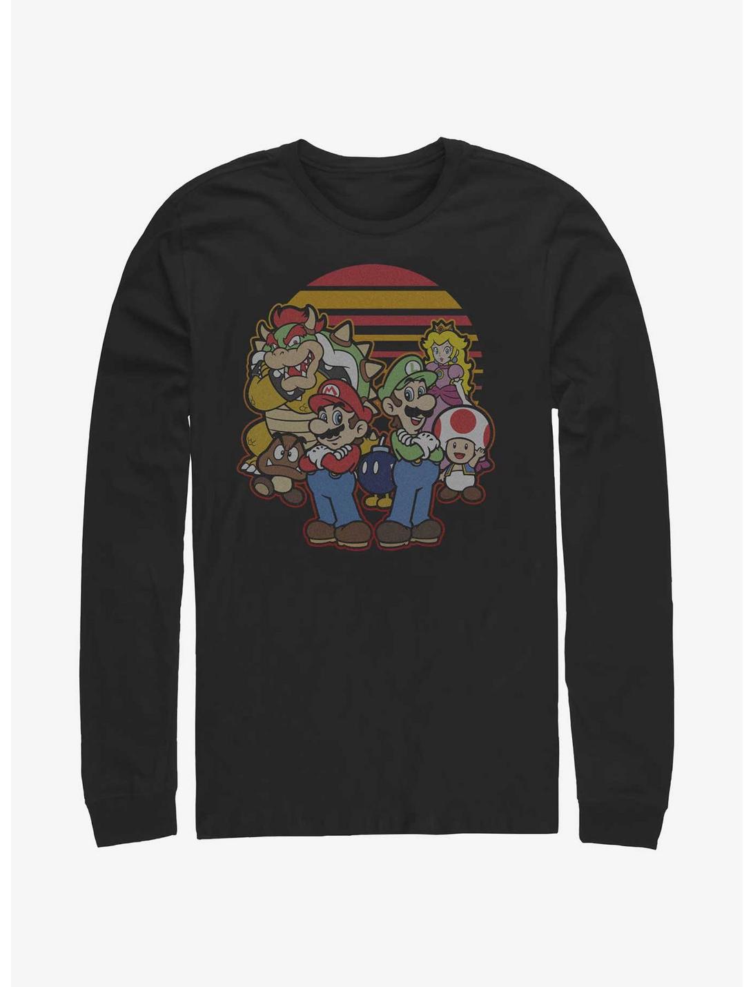 Nintendo Mario And Friends Long-Sleeve T-Shirt, BLACK, hi-res