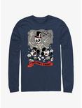 Disney Mickey Mouse A Skele-Ton of Screams Long-Sleeve T-Shirt, NAVY, hi-res