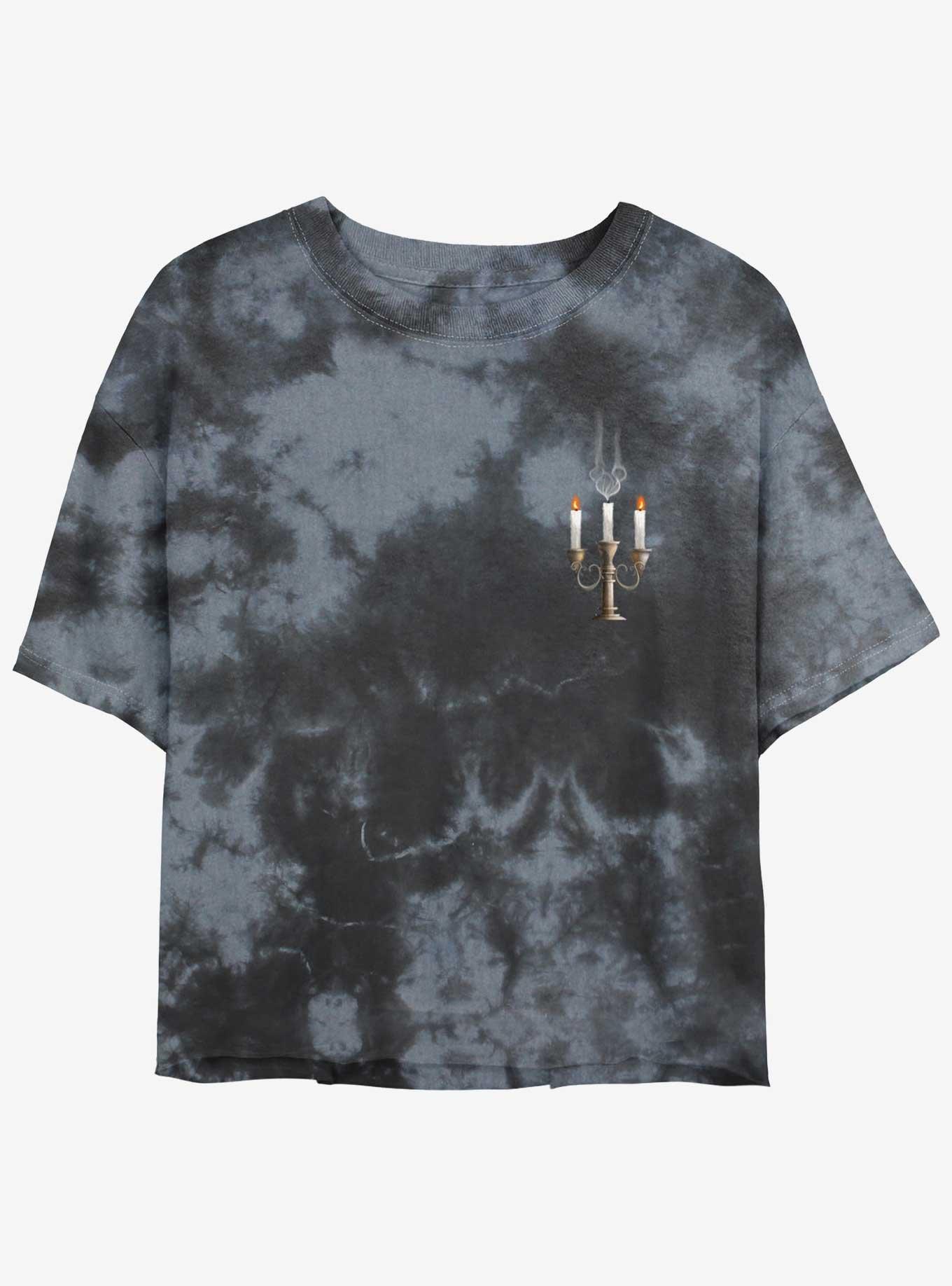 Disney Minnie Mouse Pocket Candelabra Womens Tie-Dye Crop T-Shirt, , hi-res