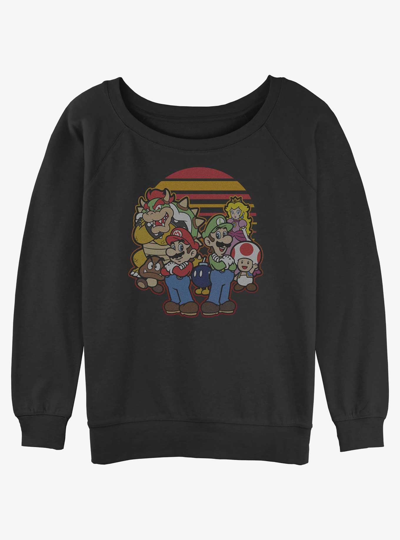 Nintendo Mario And Friends Womens Slouchy Sweatshirt, , hi-res