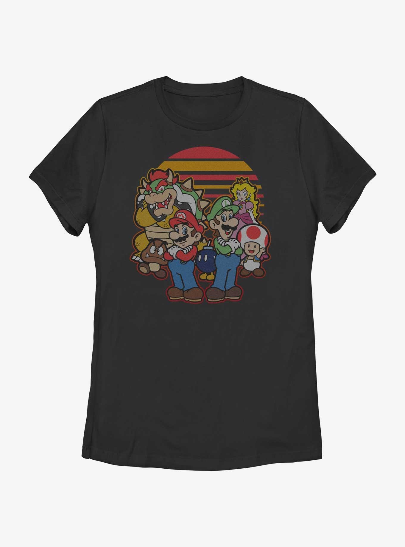 Nintendo Mario And Friends Womens T-Shirt, BLACK, hi-res