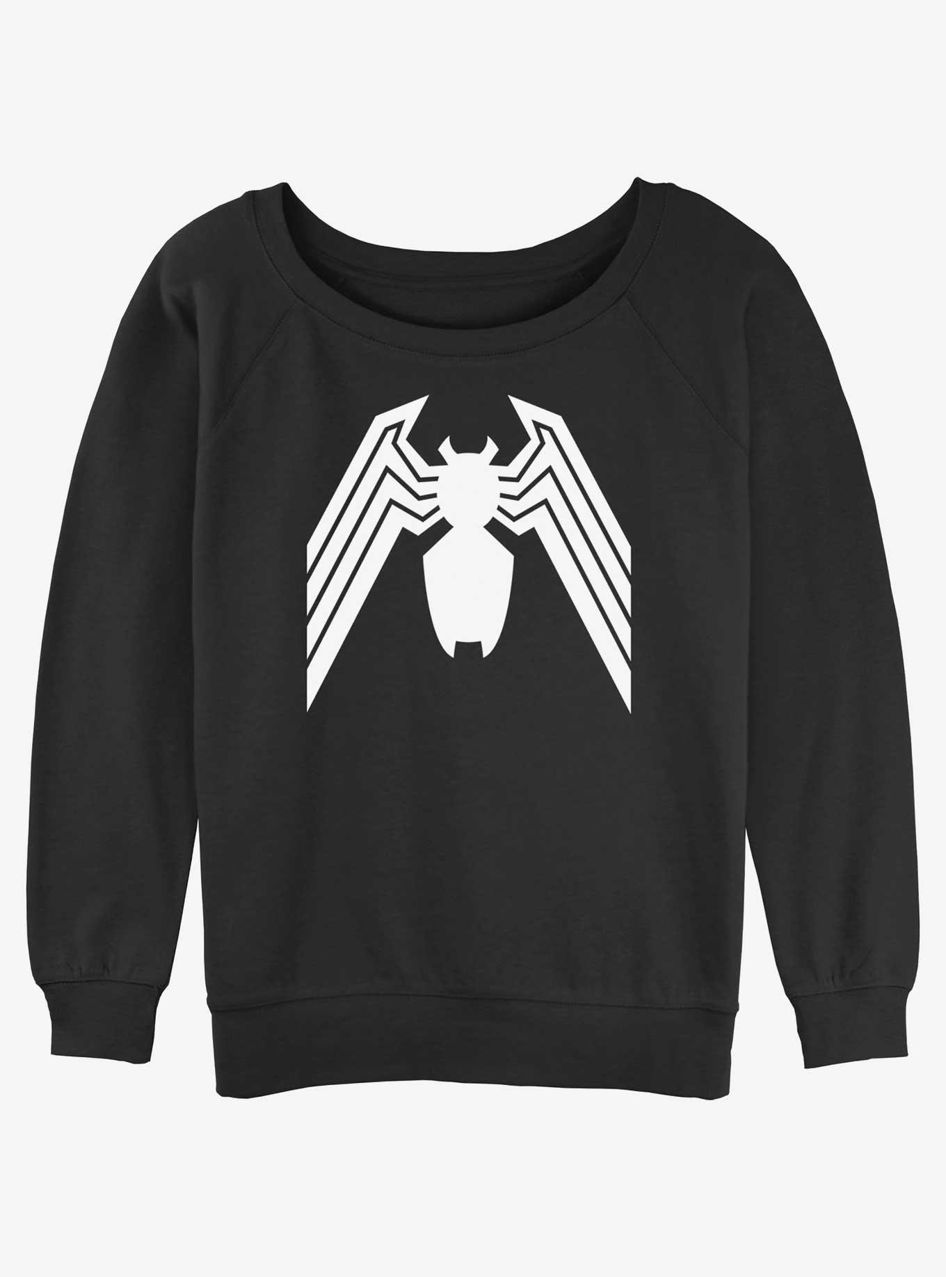 Marvel Spider-Man Venom Icon Womens Slouchy Sweatshirt, BLACK, hi-res