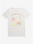 Hello Kitty And Friends Mushroom Garden Portrait Tiles T-Shirt, WHITE, hi-res