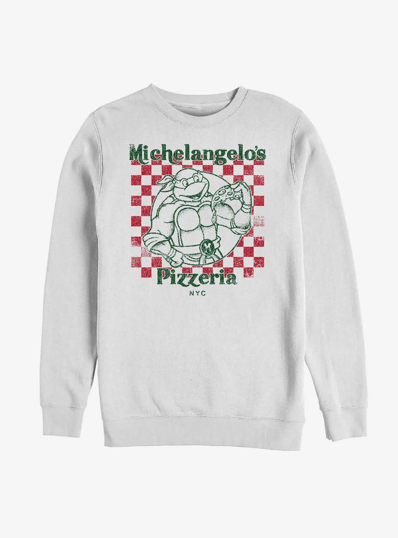 Teenage Mutant Ninja Turtles Mikey's Pizza Sweatshirt, WHITE, hi-res