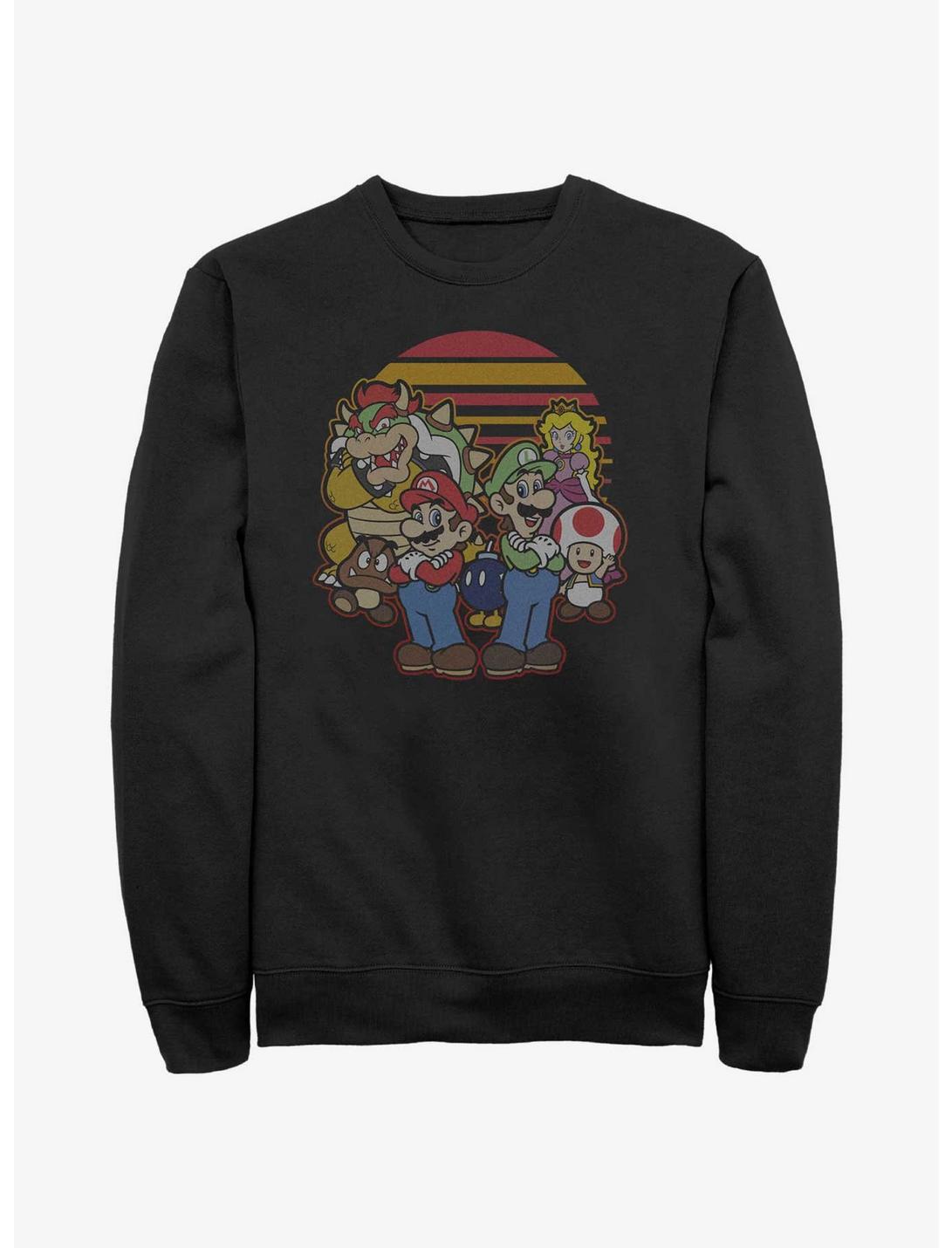 Nintendo Mario And Friends Sweatshirt, BLACK, hi-res