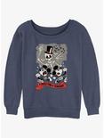 Disney Mickey Mouse A Skele-Ton of Screams Womens Slouchy Sweatshirt, BLUEHTR, hi-res