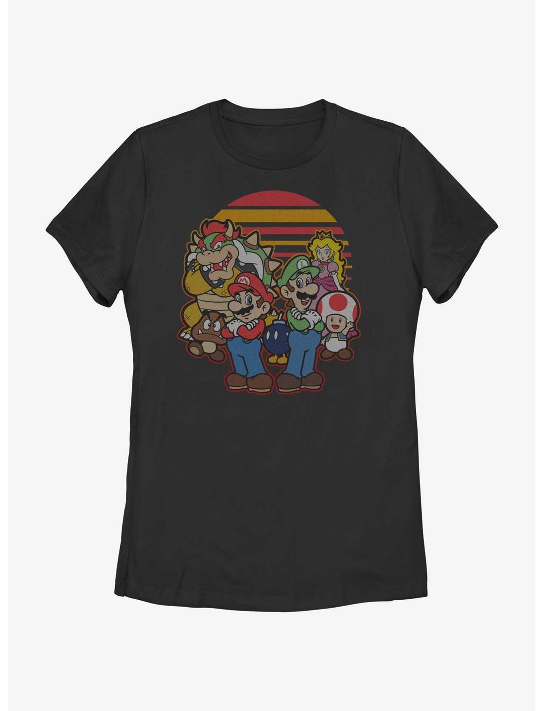 Nintendo Mario And Friends Womens T-Shirt, BLACK, hi-res