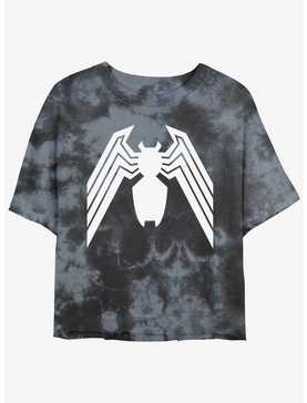 Marvel Spider-Man Venom Icon Womens Tie-Dye Crop T-Shirt, , hi-res