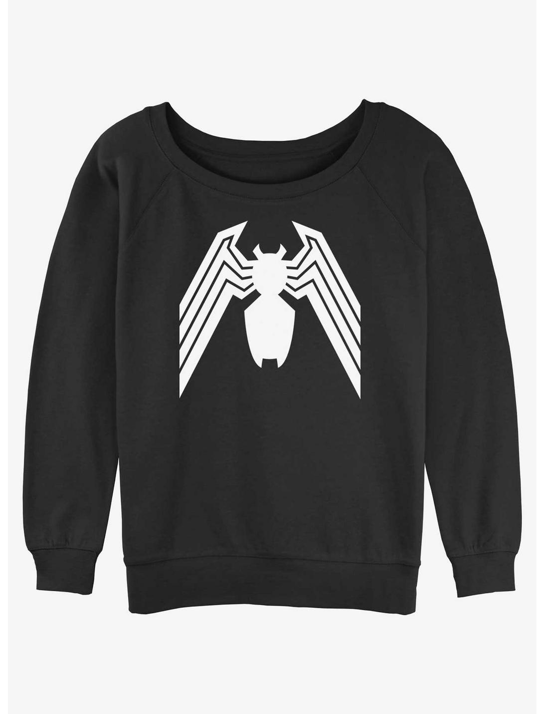Marvel Spider-Man Venom Icon Womens Slouchy Sweatshirt, BLACK, hi-res