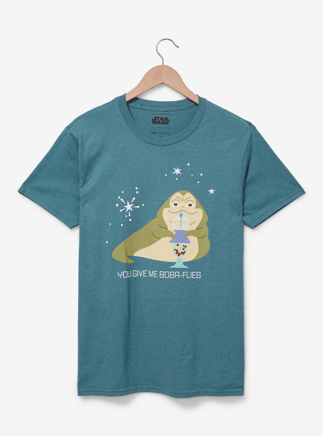 Star Wars Jabba the Hutt Boba T-Shirt - BoxLunch Exclusive, GREEN, hi-res