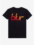 Blur Ombre Logo Boyfriend Fit Girls T-Shirt, BLACK, hi-res
