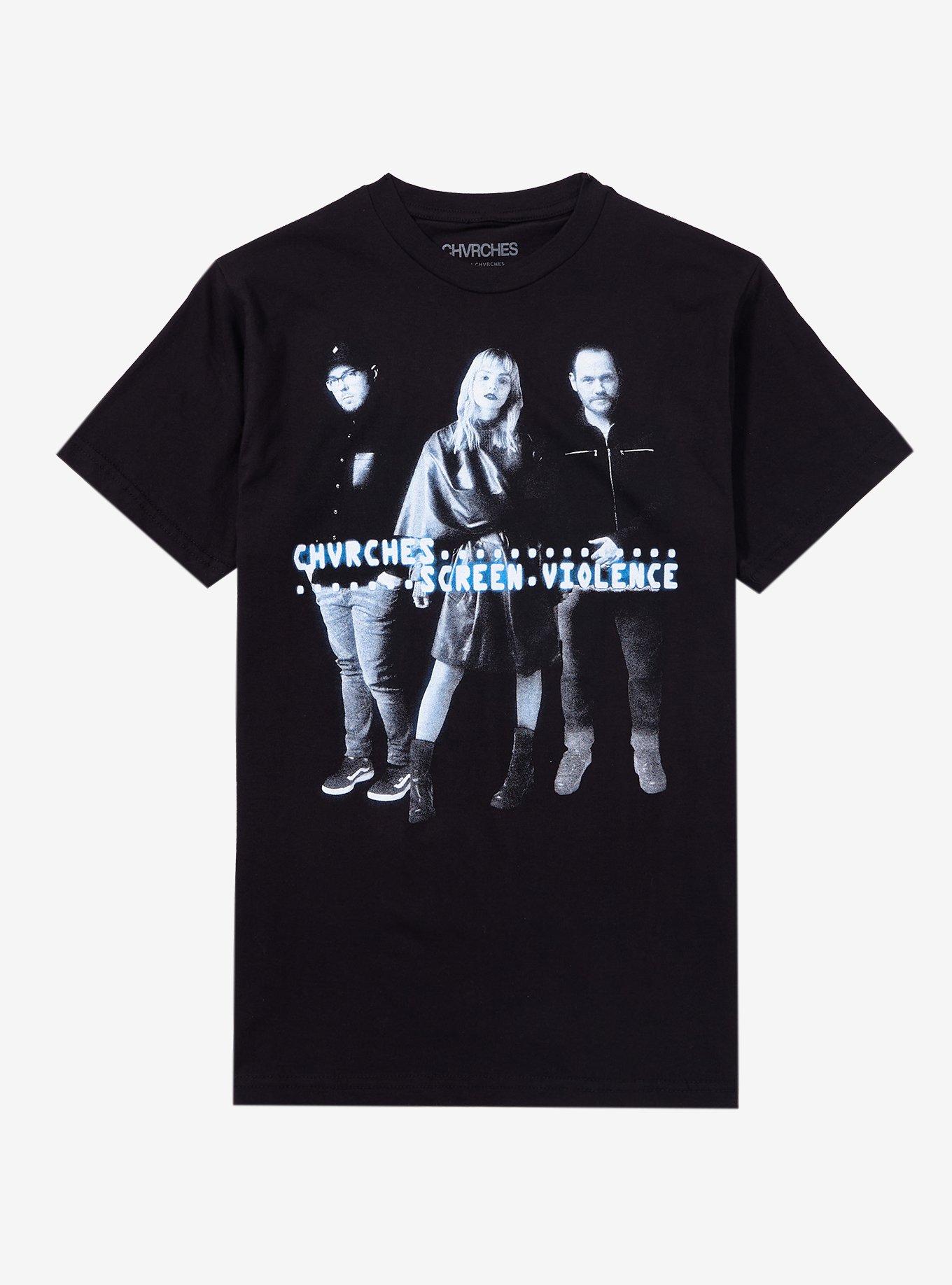 Chvrches Screen Violence Boyfriend Fit Girls T-Shirt, , hi-res