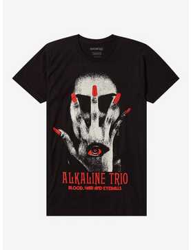 Alkaline Trio Blood Hair And Eyeballs Boyfriend Fit Girls T-Shirt, , hi-res