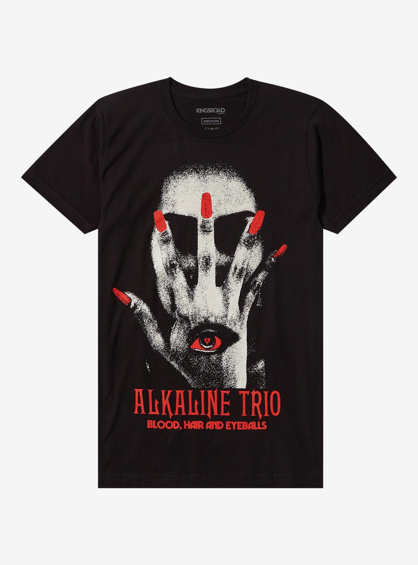 Alkaline Trio Blood Hair And Eyeballs Boyfriend Fit Girls T-Shirt