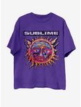 Sublime Logo Purple Boyfriend Fit Girls T-Shirt, PURPLE, hi-res