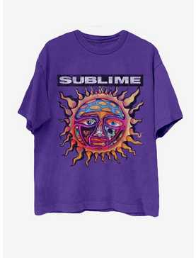 Sublime Logo Purple Boyfriend Fit Girls T-Shirt, , hi-res