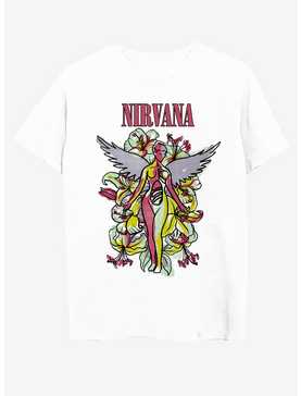 Nirvana In Utero Tattoo Illustration Boyfriend Fit Girls T-Shirt, , hi-res