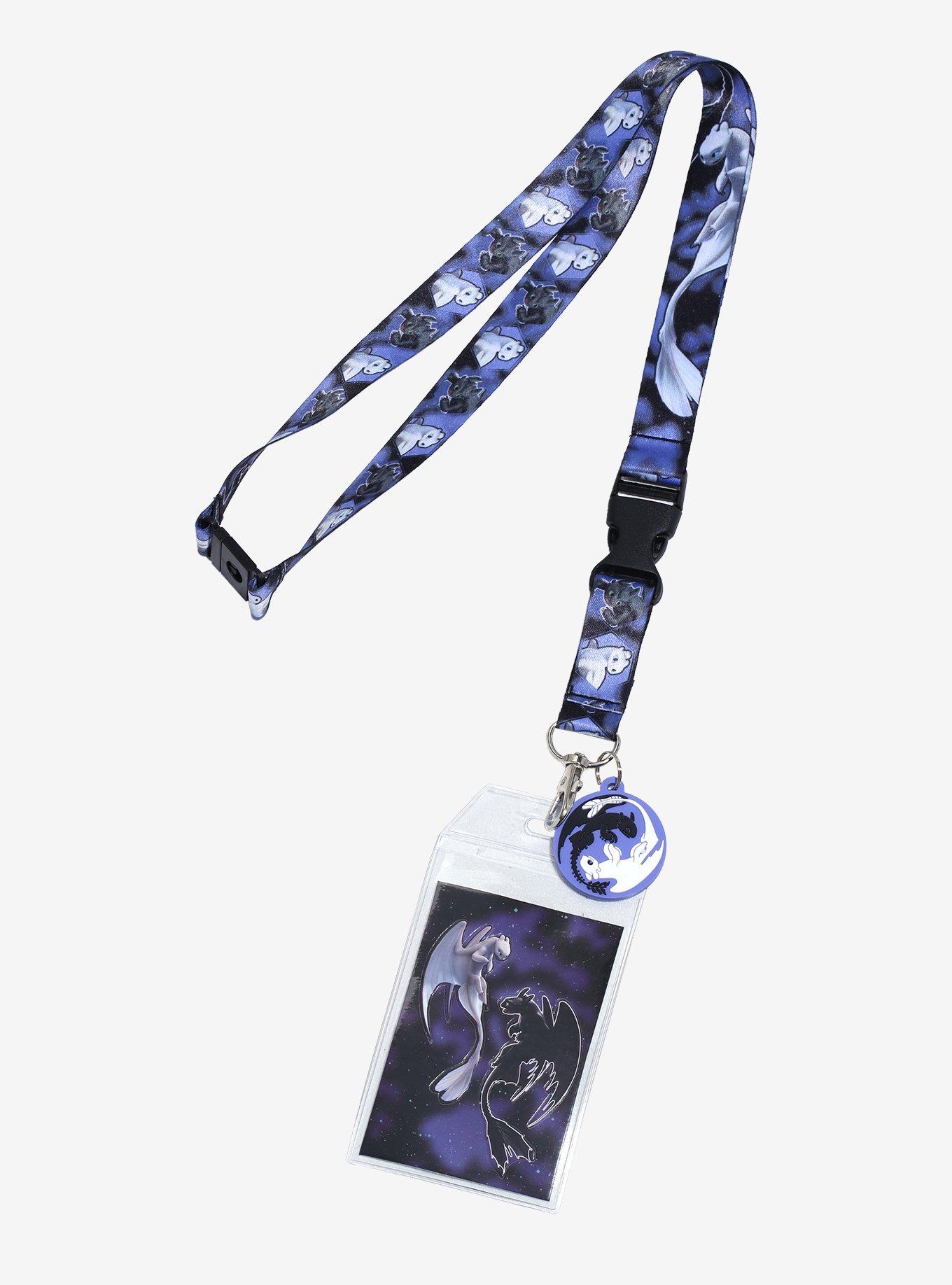 DreamWorks How to Train Your Dragon Toothless and Light Fury Yin & Yang Lanyard