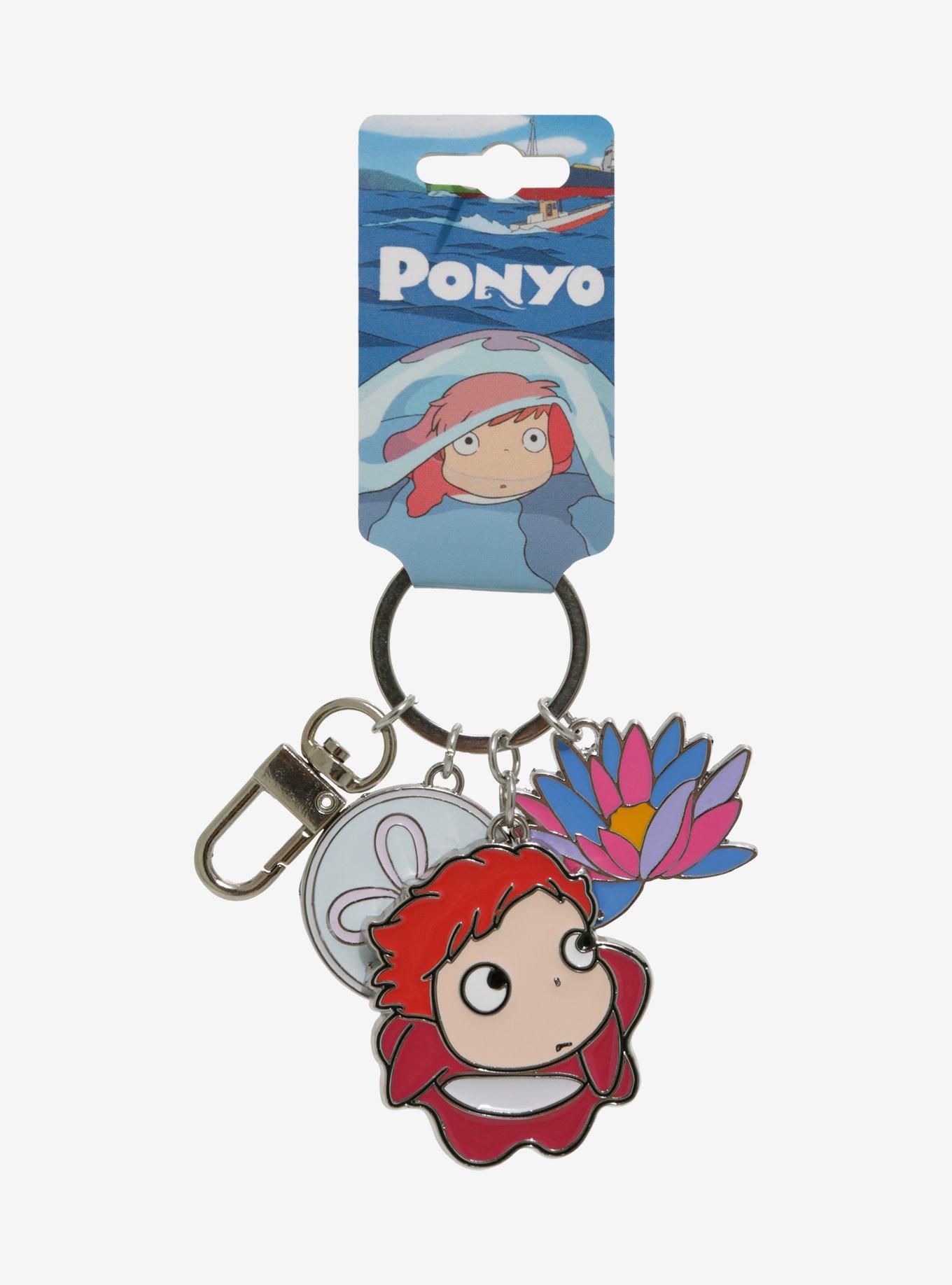 Studio Ghibli Ponyo Floral Multi-Charm Keychain