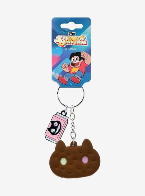 Steven Universe Cookie Cat Multi-Charm Keychain | BoxLunch