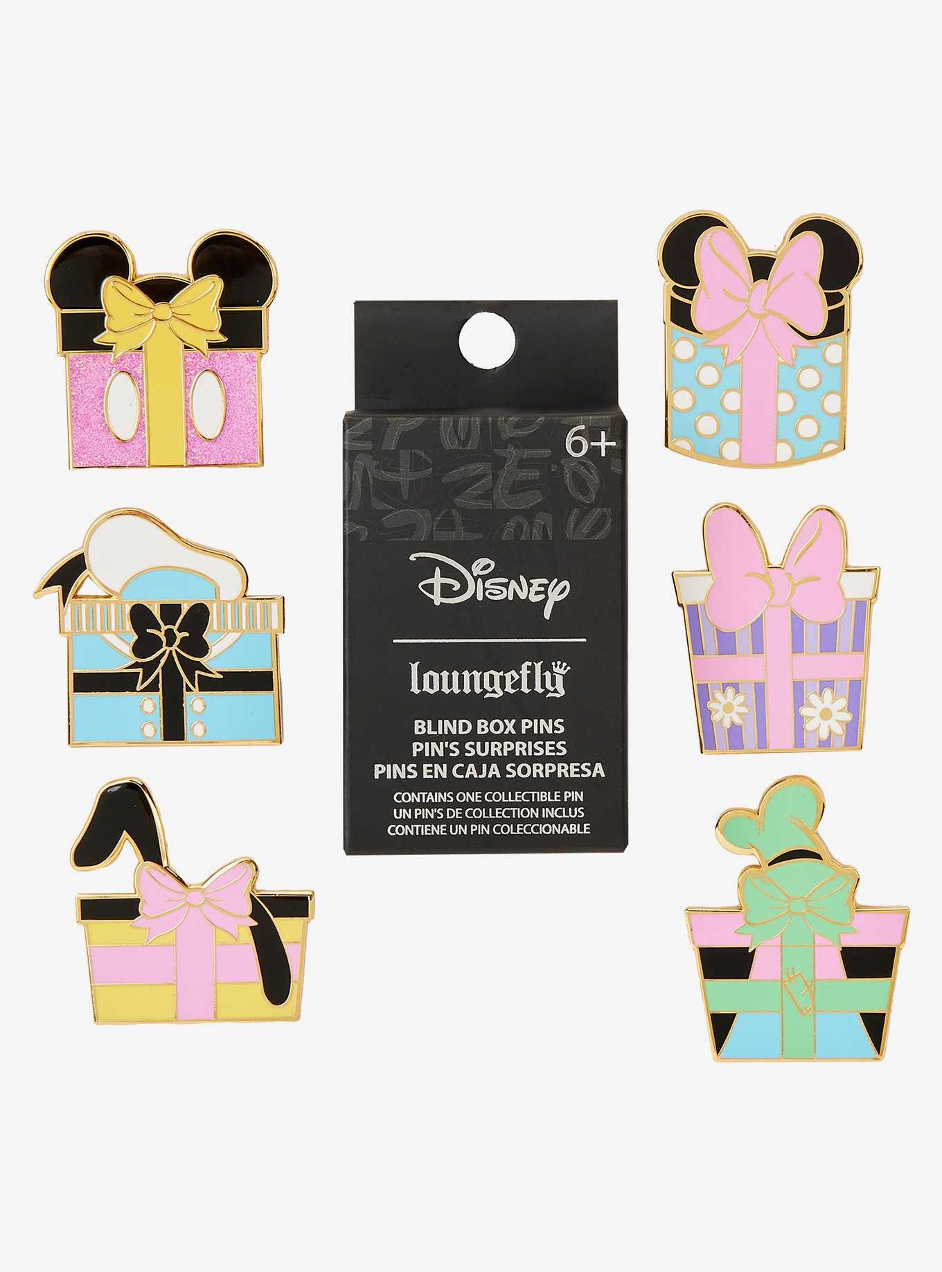 Loungefly Disney Mickey Mouse & Friends Presents Blind Box Enamel Pin, , hi-res