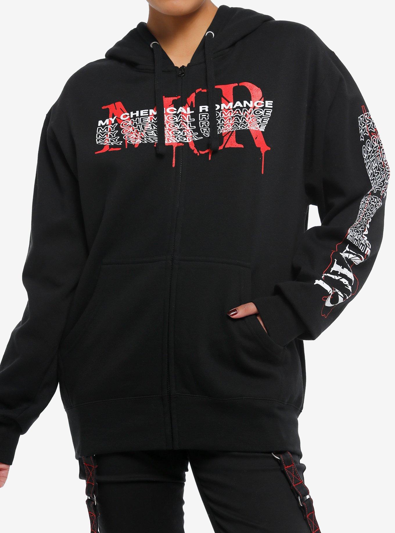 My Chemical Romance Shatter Drip Logo Girls Hoodie