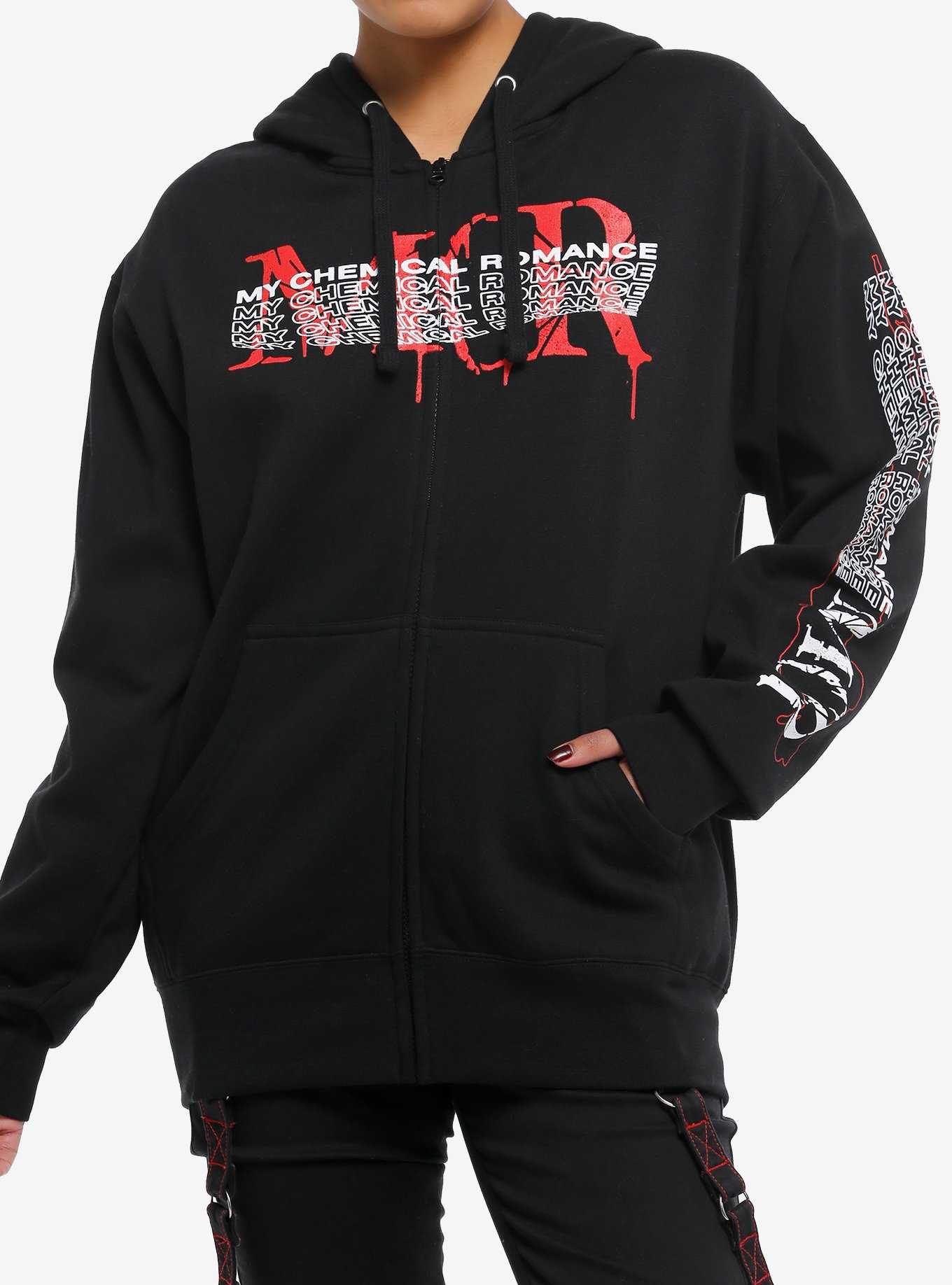 My Chemical Romance Shatter Drip Logo Girls Hoodie, , hi-res