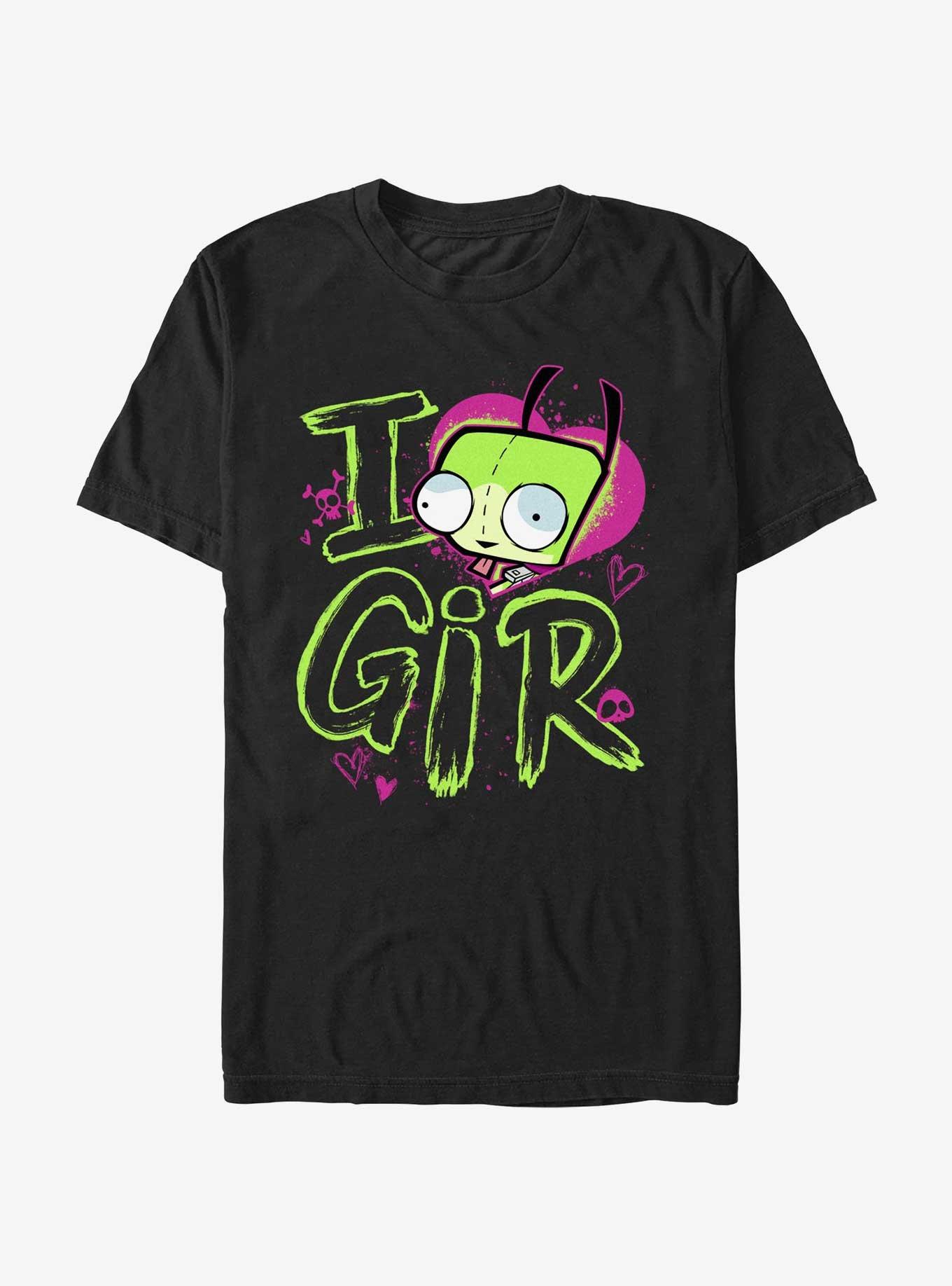 Invader ZIM Love GIR T-Shirt, BLACK, hi-res