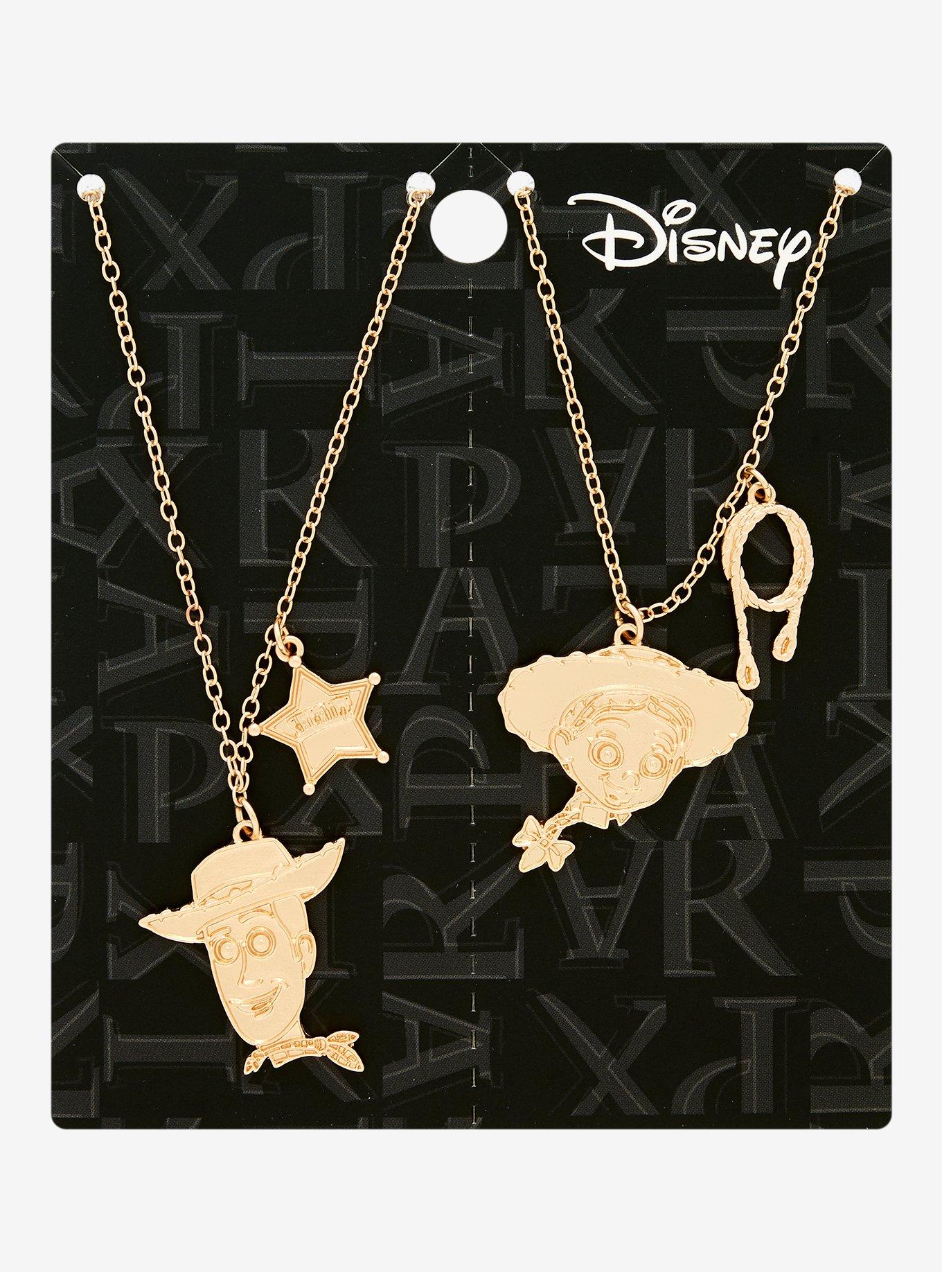 Disney Pixar Toy Story Woody & Jessie Bestie Necklace Set - BoxLunch Exclusive, , hi-res