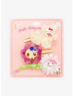 Sanrio Hello Kitty and Friends Floral Hair Clip Set - BoxLunch Exclusive, , hi-res