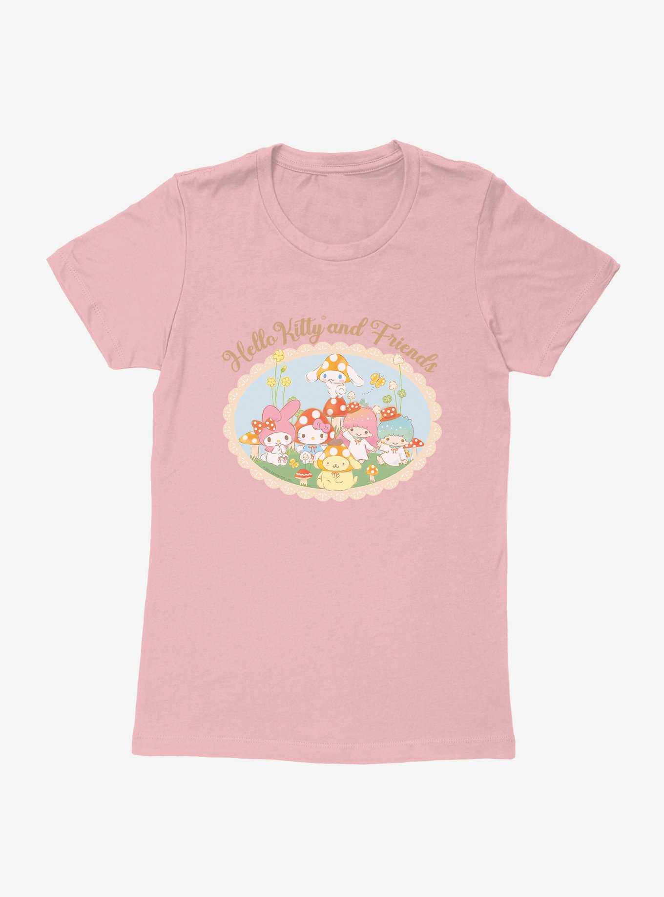 Hello Kitty And Friends Mushroom Garden Portrait Womens T-Shirt, , hi-res