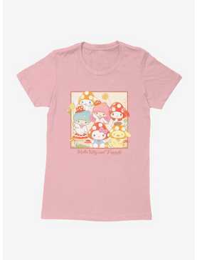 Hello Kitty And Friends Mushroom Hats Portrait Womens T-Shirt, , hi-res