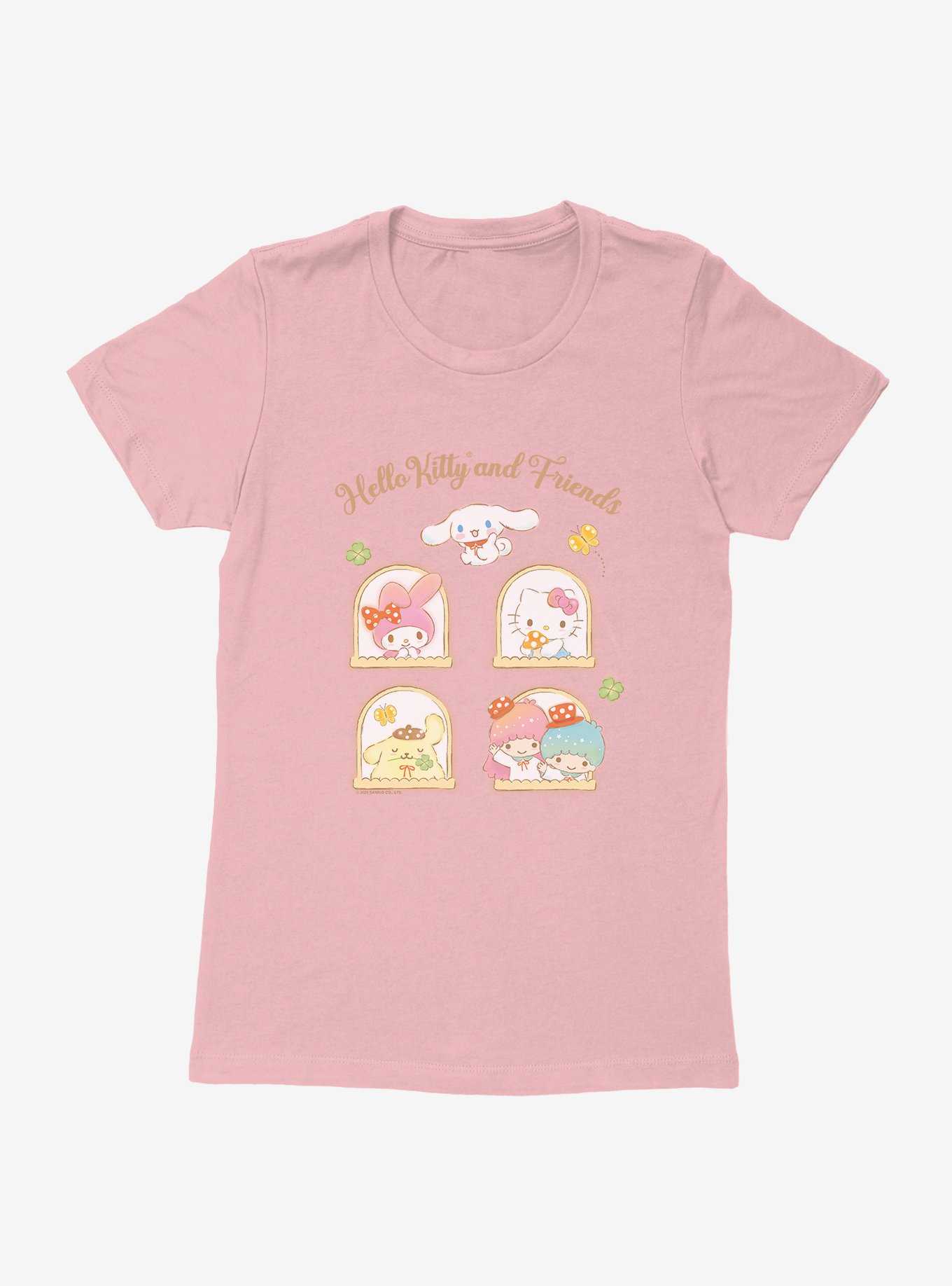 Hello Kitty And Friends Mushroom Garden Portrait Tiles Womens T-Shirt, , hi-res