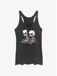 The Simpsons Skeleton Bart And Lisa Womens Tank Top, BLK HTR, hi-res