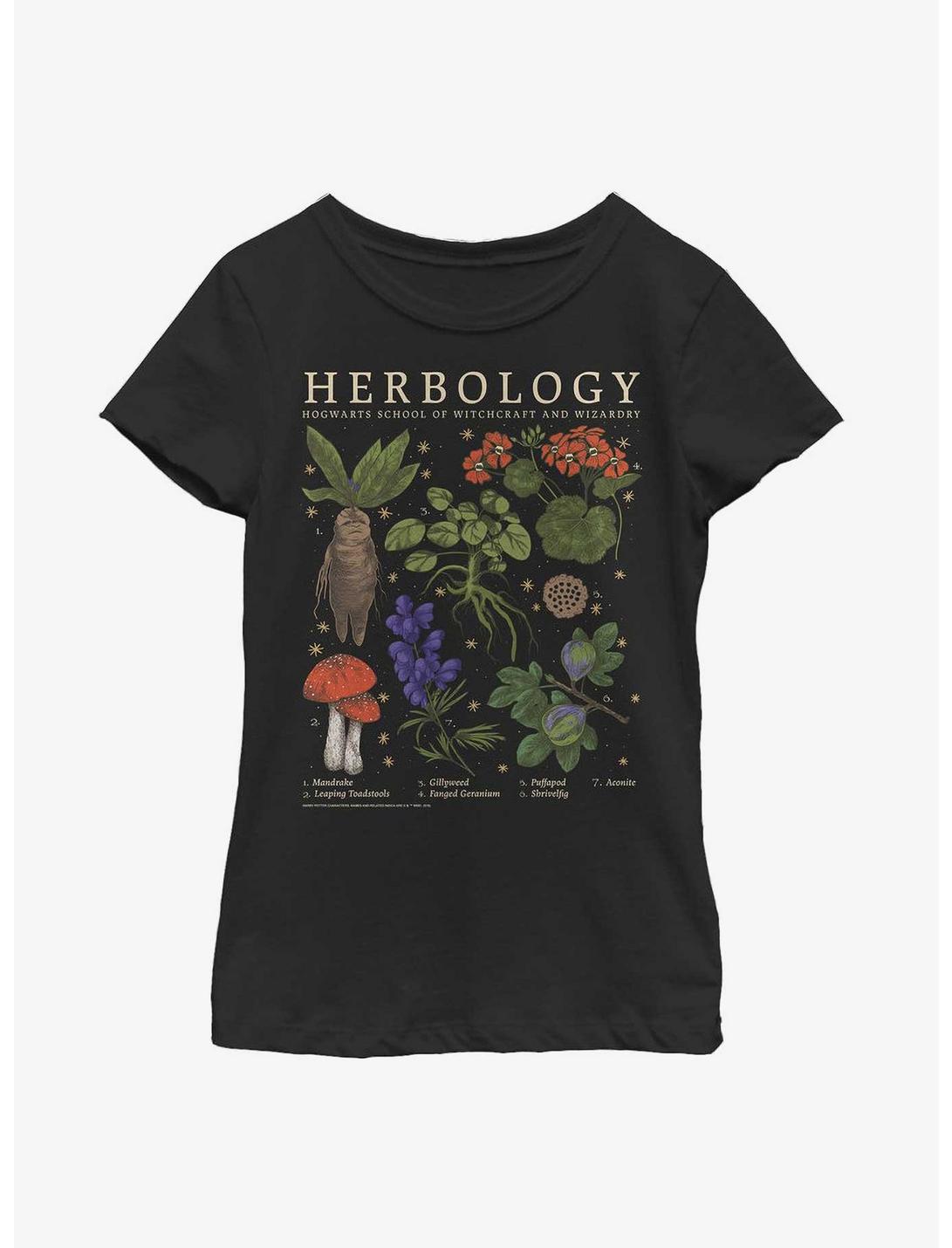 Harry Potter Herbology Youth Girls T-Shirt, BLACK, hi-res