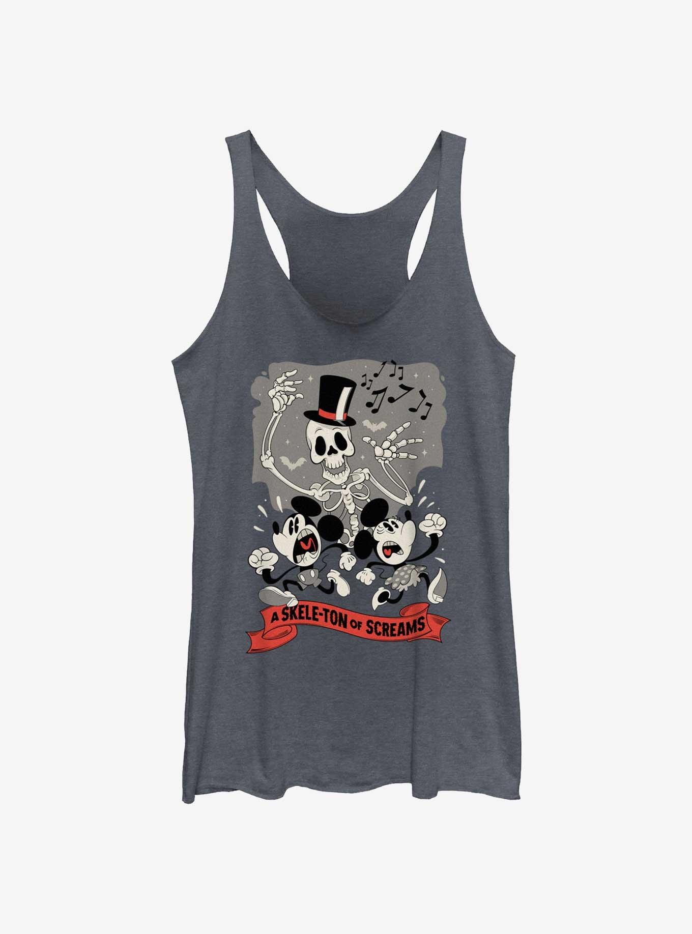 Disney Mickey Mouse A Skele-Ton of Screams Womens Tank Top, , hi-res