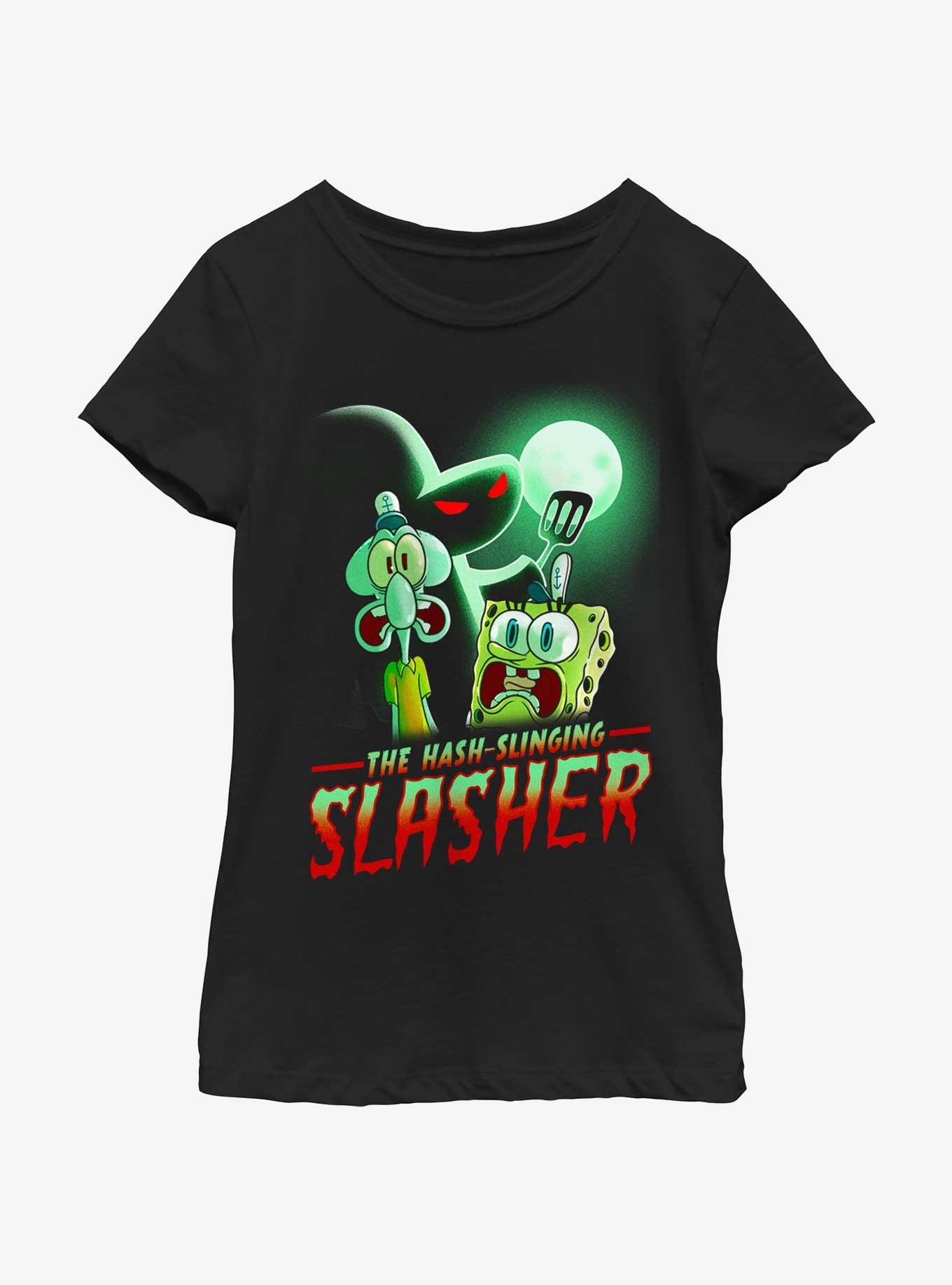Spongebob Squarepants Hash Slinging Slasher Youth Girls T-Shirt, , hi-res