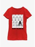 Star Wars Darth Vader Don't Blend In Youth Girls T-Shirt, RED, hi-res