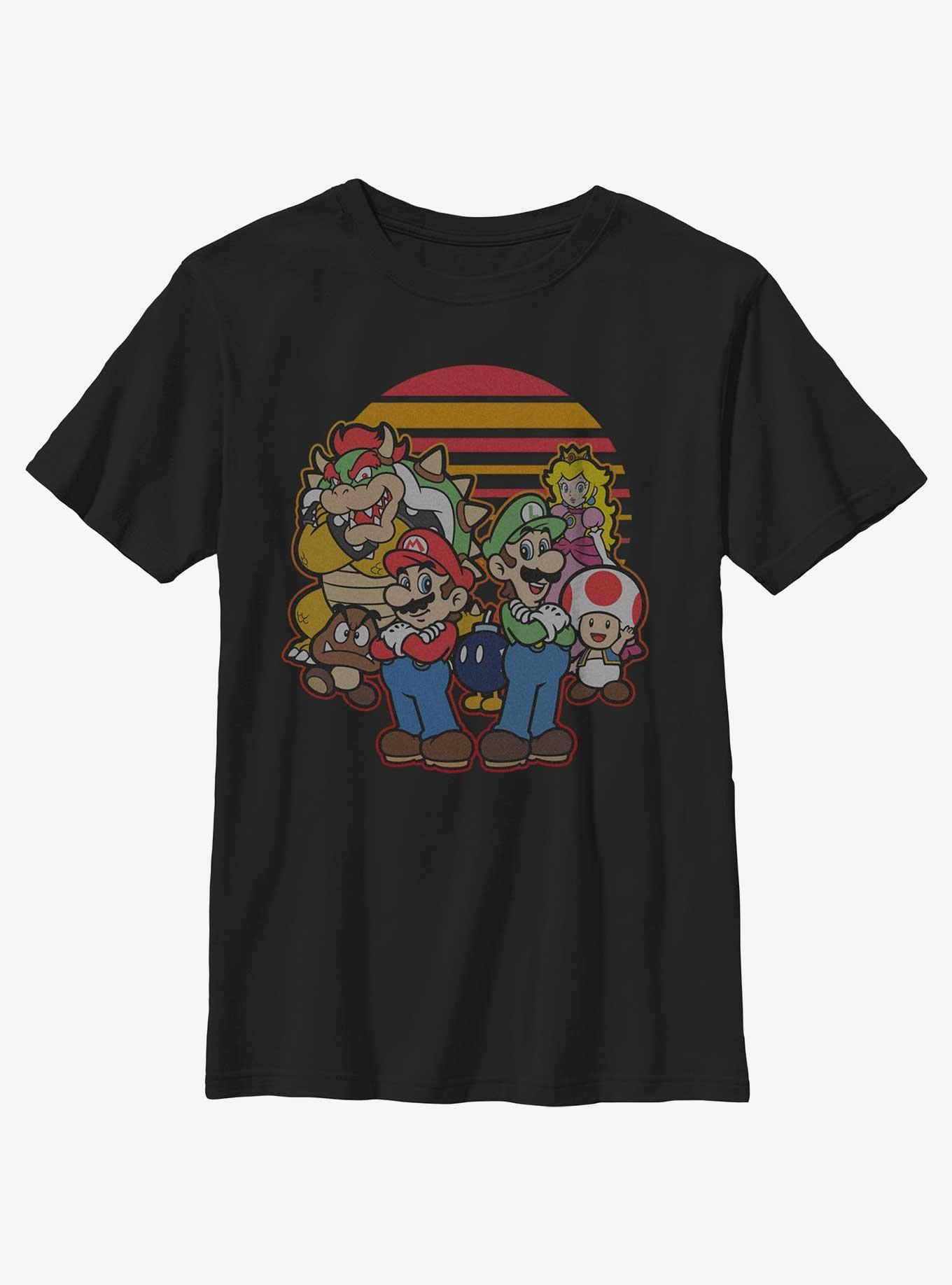 Nintendo Mario And Friends Youth T-Shirt, BLACK, hi-res