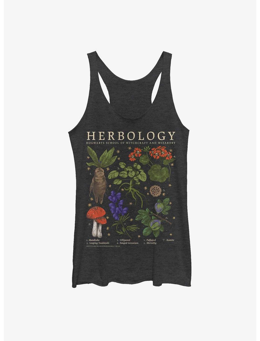 Harry Potter Herbology Womens Tank Top, BLK HTR, hi-res