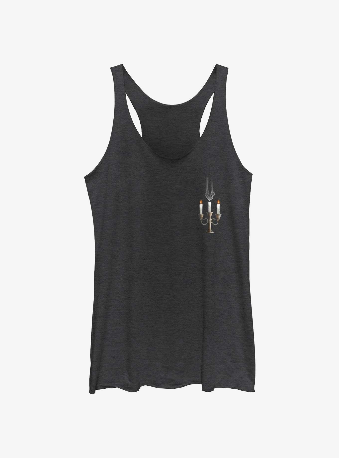 Disney Minnie Mouse Pocket Candelabra Womens Tank Top, BLK HTR, hi-res