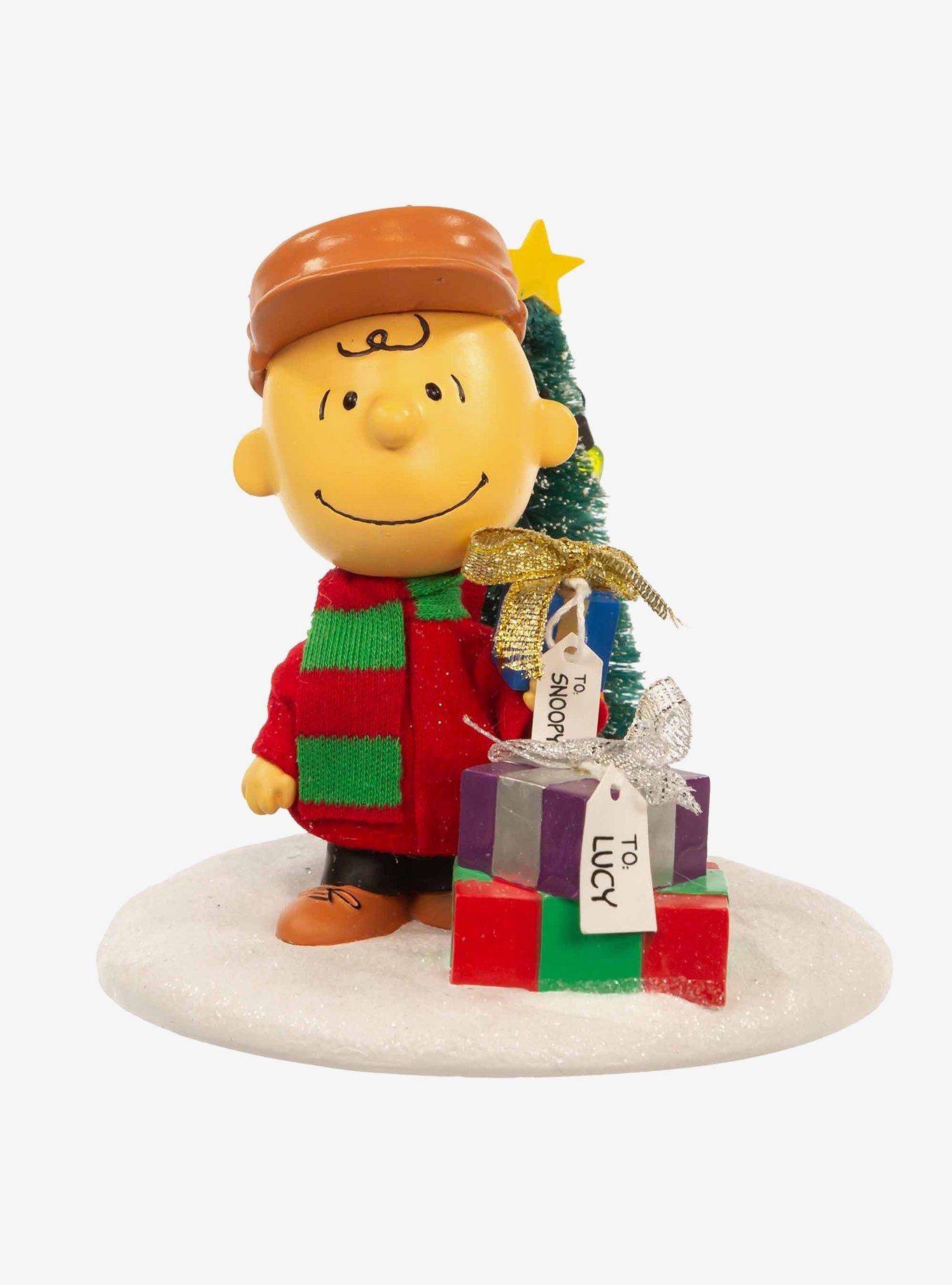 Peanuts Charlie Brown with Tree Fabric Mache Figure, , hi-res