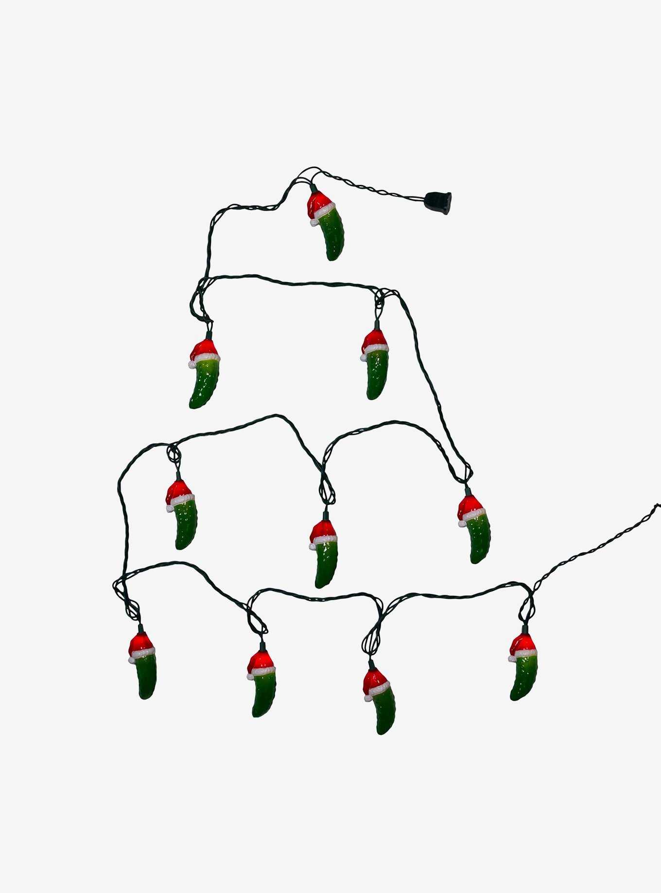 Pickle with Santa Hat Light Set, , hi-res