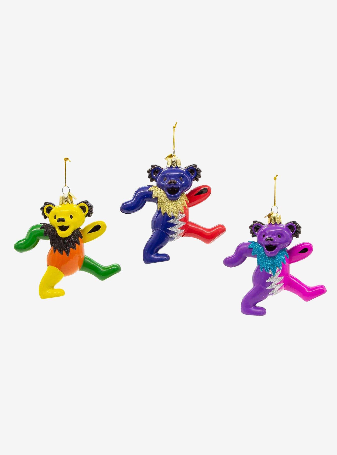 Grateful Dead Noble Gems Glass Bear Ornament Set, , hi-res