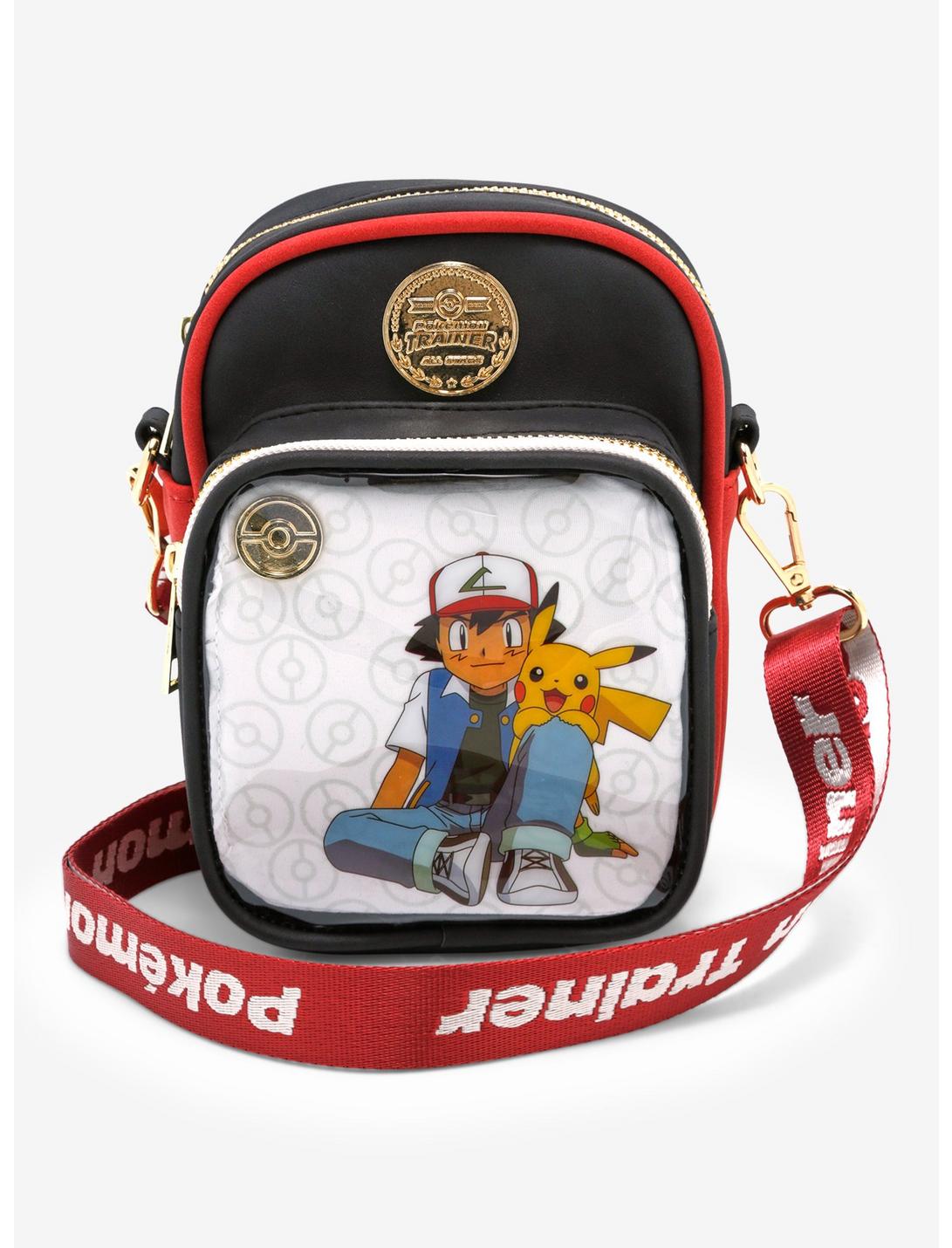Pokémon Ash & Pikachu Pin Display Crossbody Bag - BoxLunch Exclusive, , hi-res