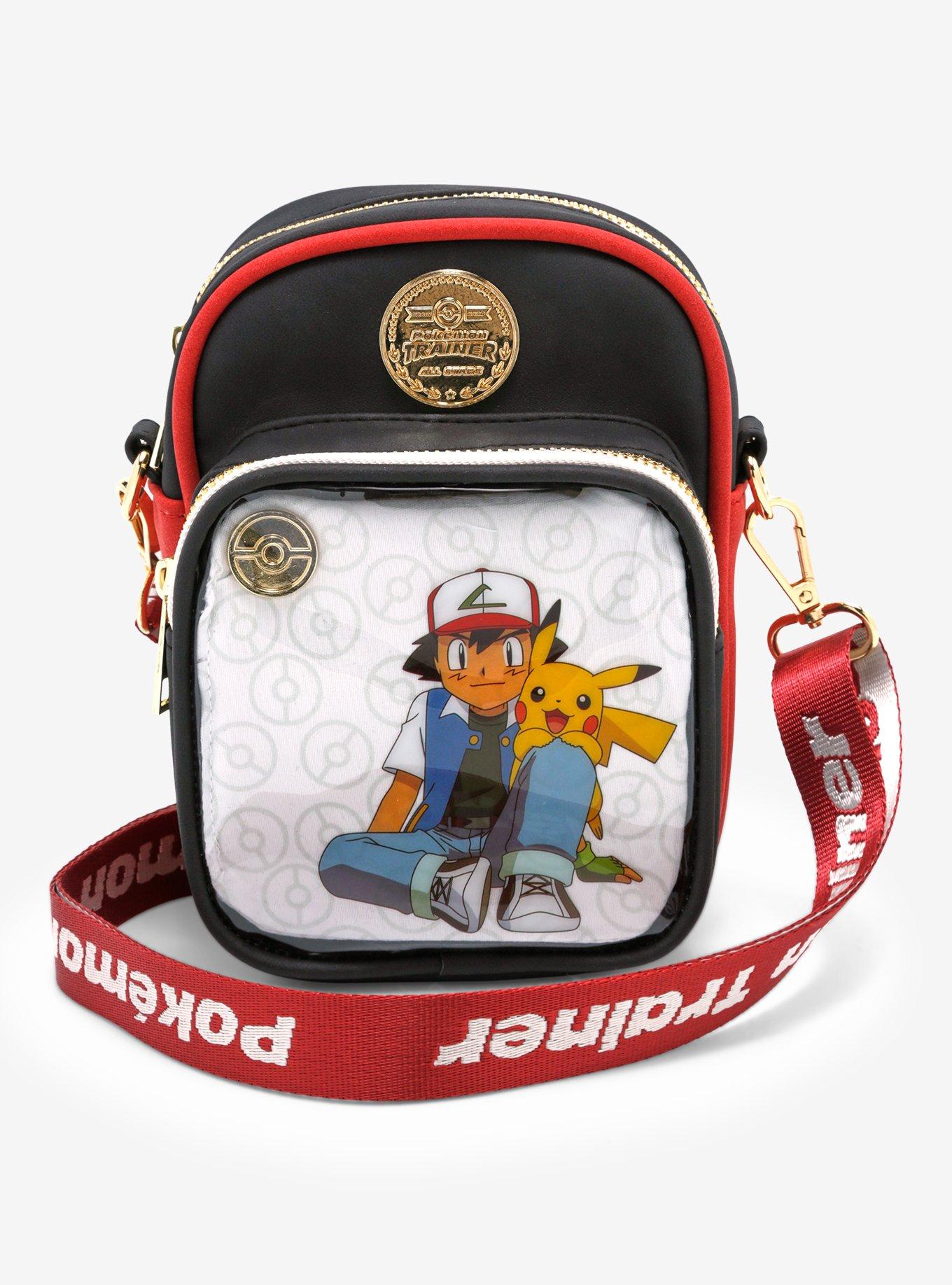 Pokémon Ash & Pikachu Pin Display Crossbody Bag - BoxLunch Exclusive, , hi-res