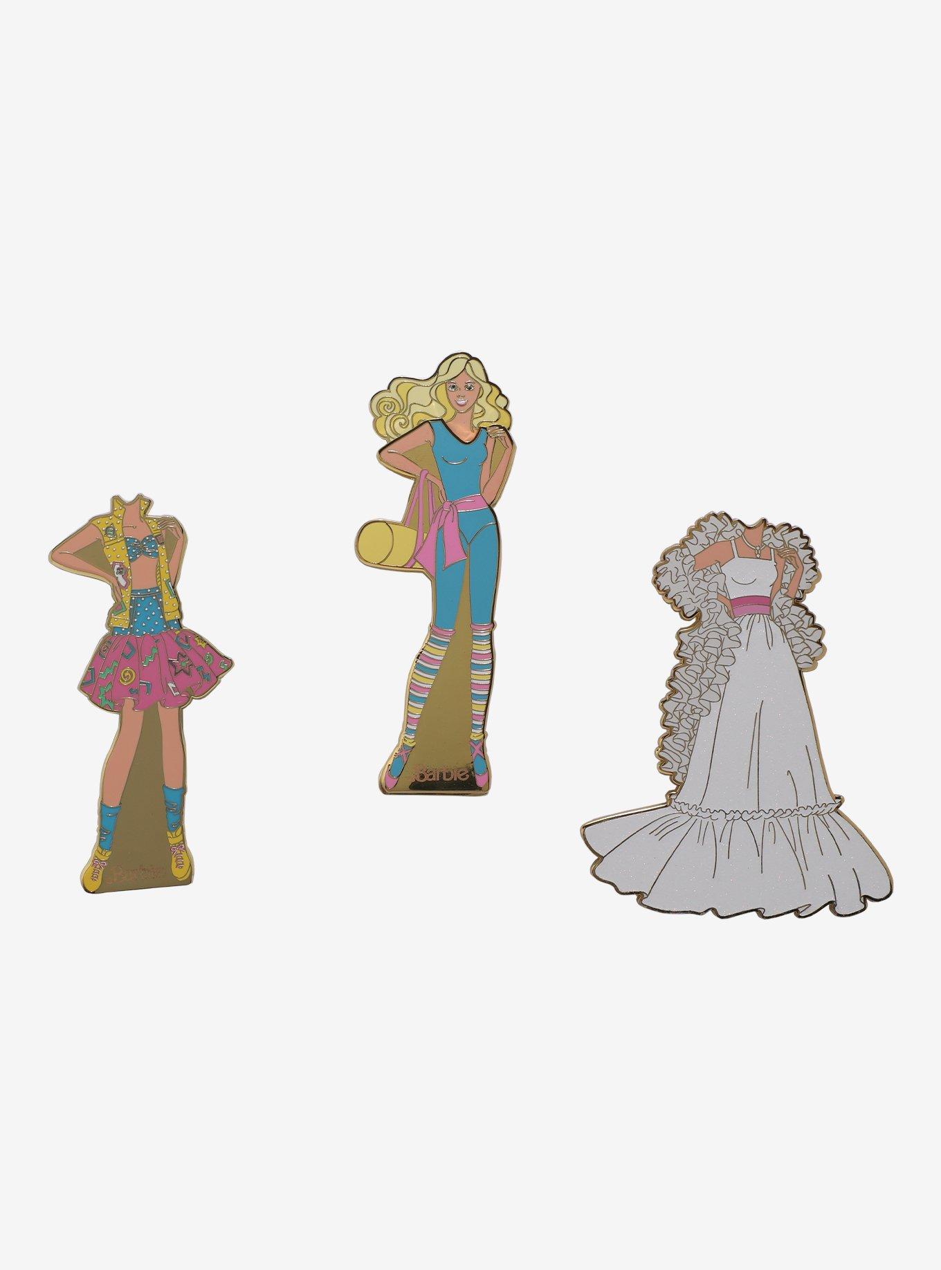 Loungefly Barbie Paper Doll 3 Inch Enamel Pin, , hi-res